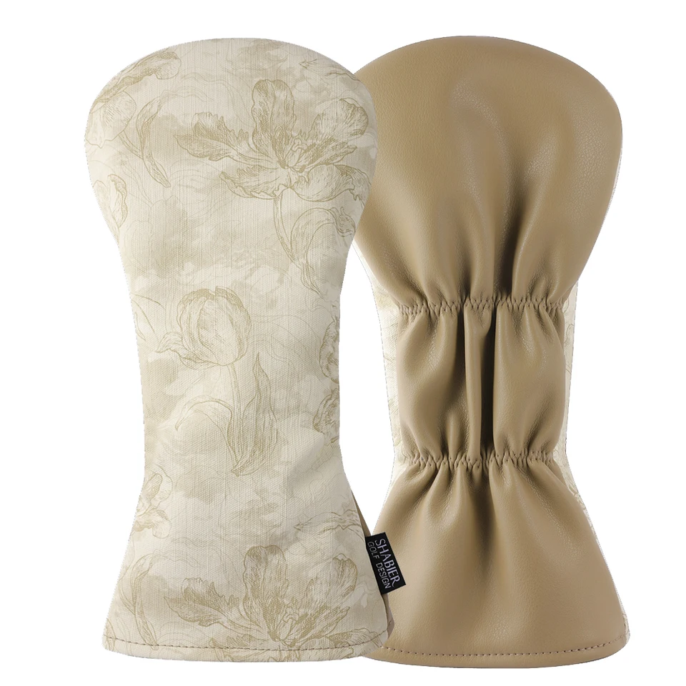 Polyester tlačený a PU kožený golfový klub hlavy vodiča a kryt hybird Wood Wood