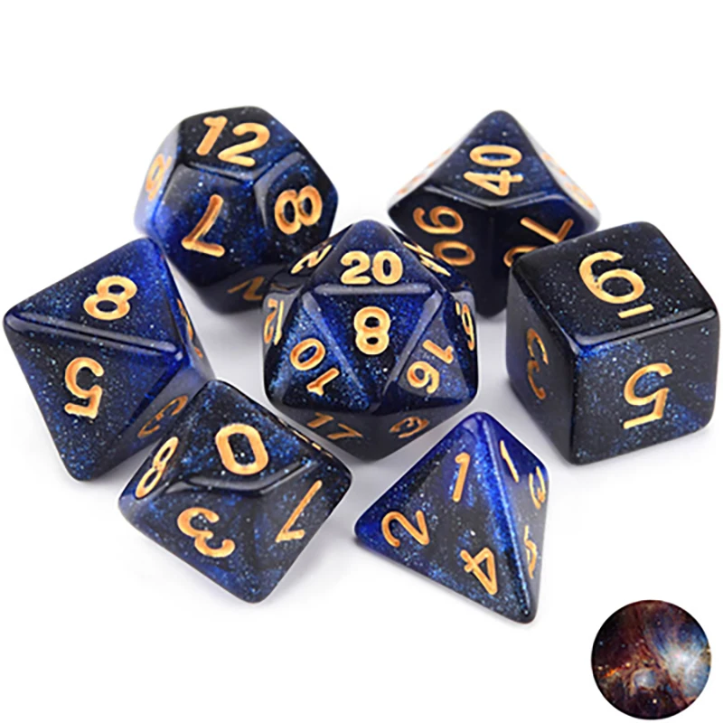 Polyhedral DND kocky s kockami hmloviny polyhedrálne herné kocky pre RPG Dungeons and Dragons Mtg D20 D12 D10 D10 D8 D6 D4 Table Game