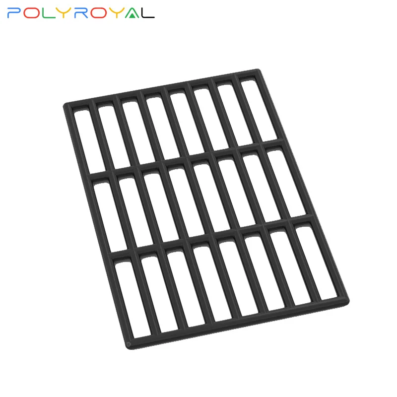 Polyroyálne stavebné bloky MOC diely 9x13 Bar Mriežková polica 1 PCS Kompatibilné zostavuje častice Vzdelávacie hračky 6046