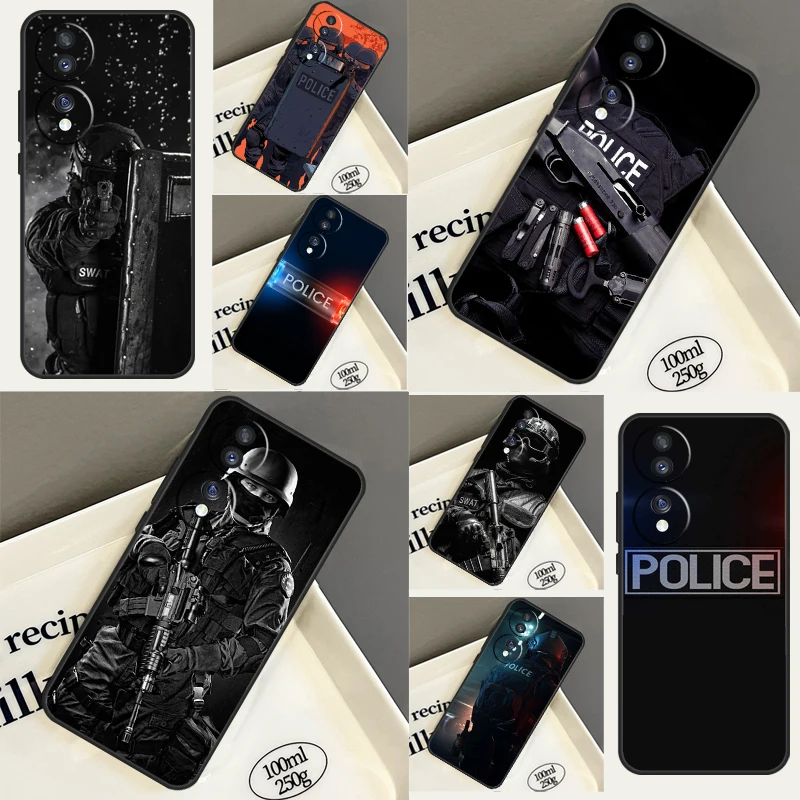 Polícia SWAT FBI Prípad pre Huawei P40 Lite P20 P30 Pro P SMART NOVA 5T HONOČNÉ MAGIC 5 LITE 70 50 X8 X9A COQUE