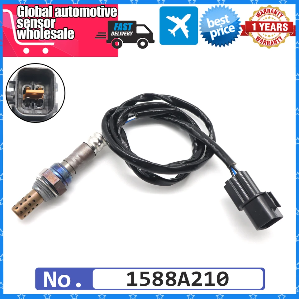 Pomer zadného vzduchového paliva Lambda O2 kyslíkový senzor 1588a210 pre Mitsubishi Diamante Eclipse Galant Montero Sport Eagle Talon94-12
