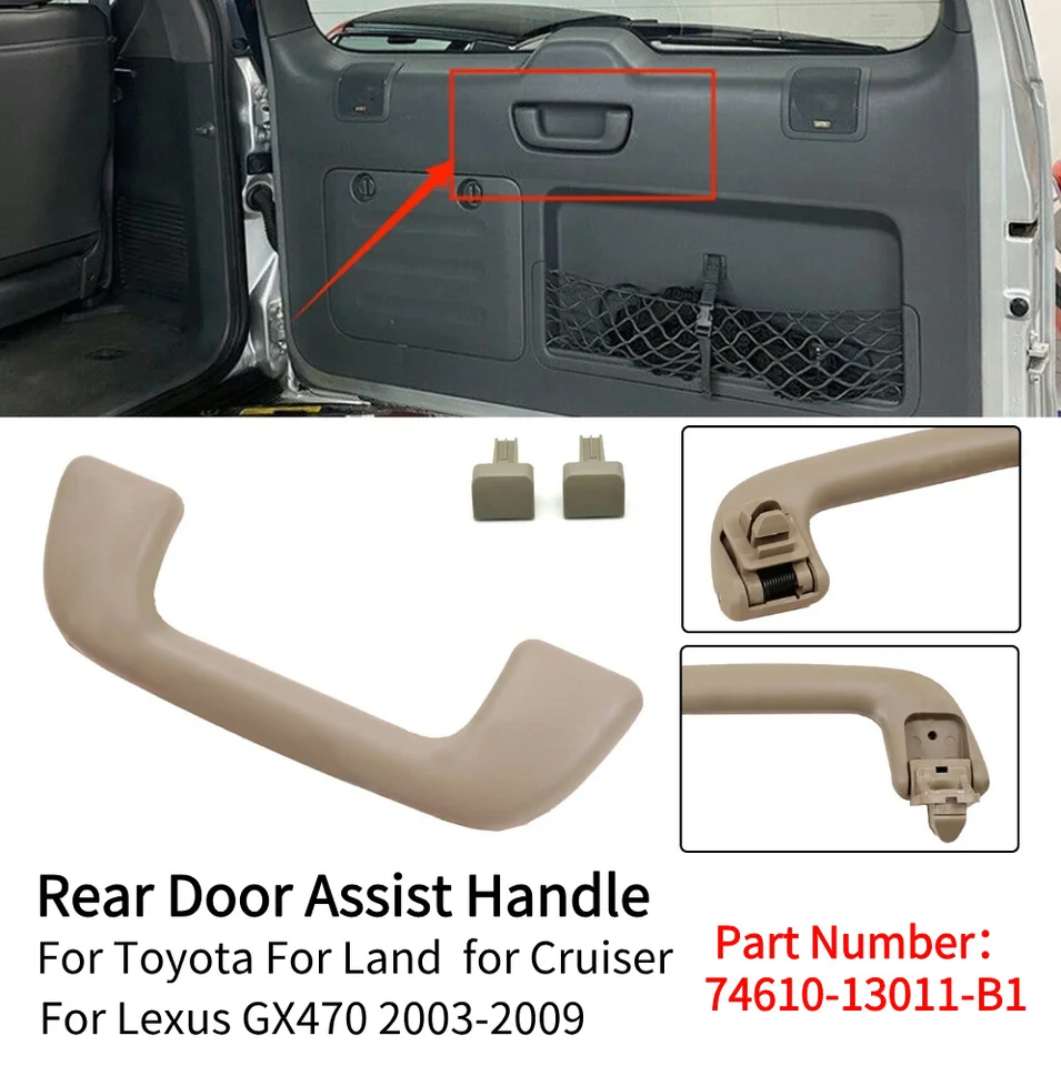 Pomocné rukoväť na zadných dverách automobilu s klipom pre Land Cruiser pre Lexus GX470 03-09 pre Toyota pre Land Cruiser / Prado 120 2003