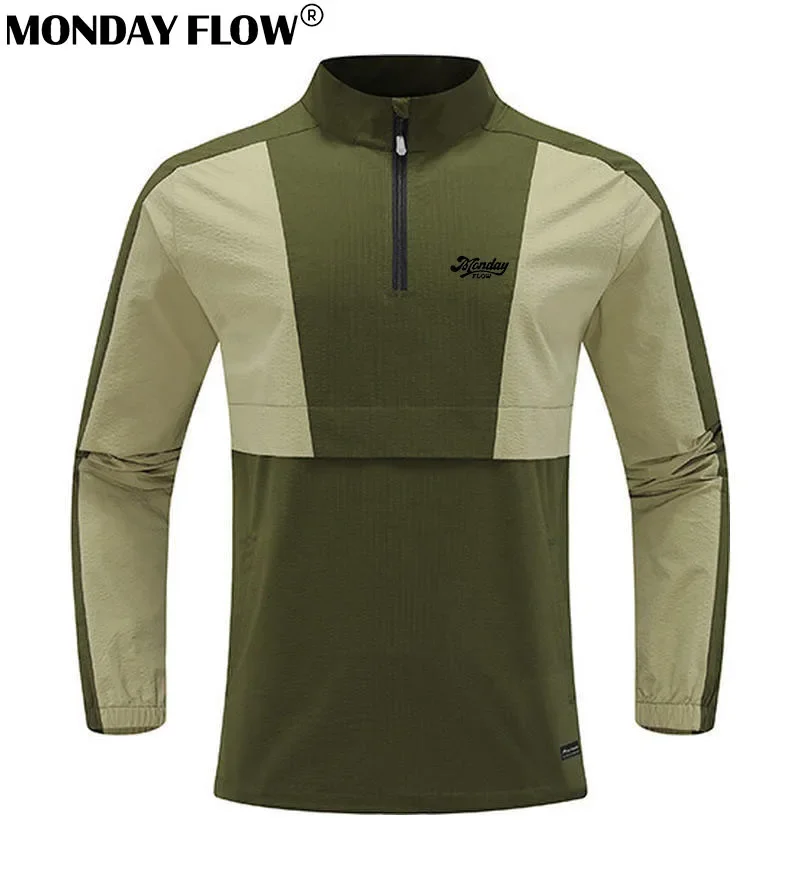 Pondelok Flow New Autumn Autumn Pánske golfové oblečenie, vysokokvalitný vetrový štíhly golfová bunda, módne ležérne golfové športové oblečenie