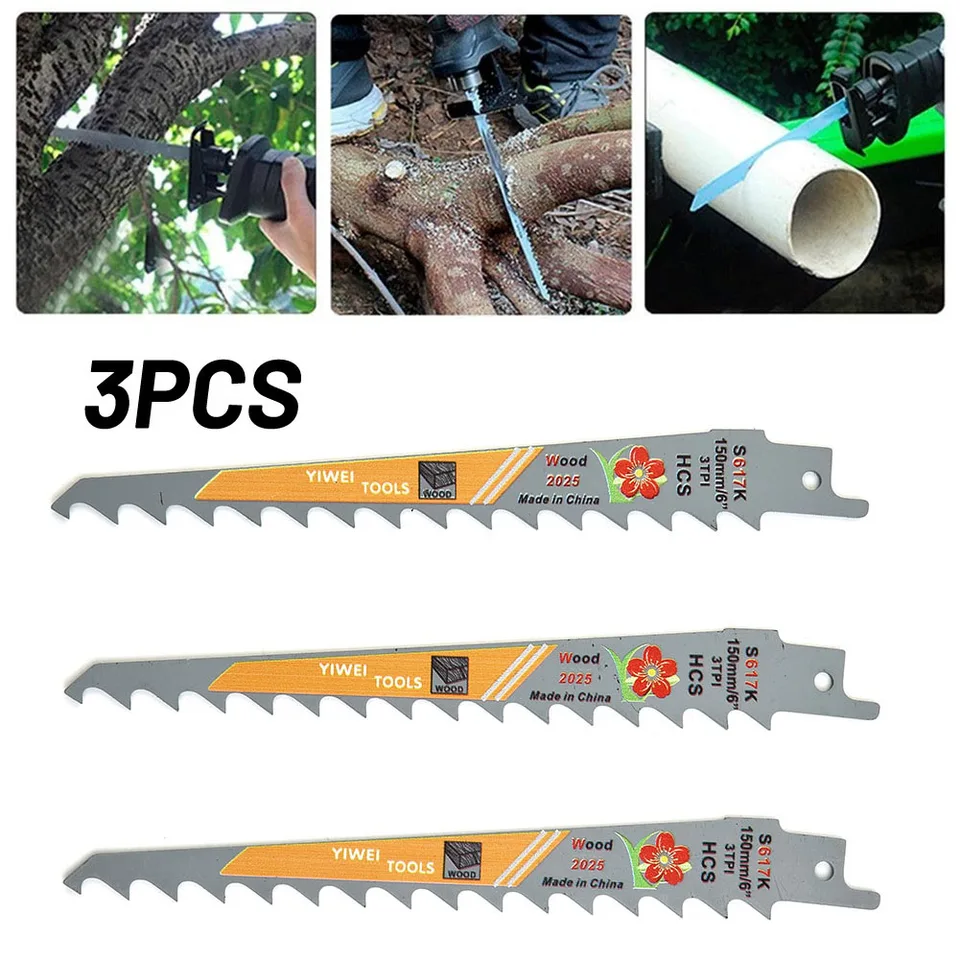 Ponorové rezy píly na čepeľ pre zakrivené rezy dielňa náhradné 150 mm 3TPI Cutter Cutting Wood Equipment HCS Replacating