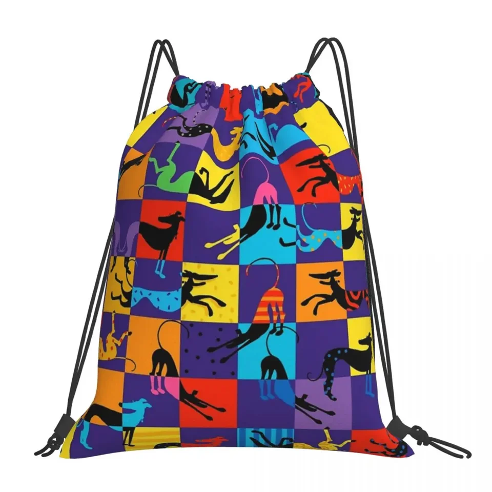Pop Art Hounds batohy Príležitostné prenosné sťahovacie tašky Rectionstring Bundle vrecko Sundries Bag Bags pre mužov študenti
