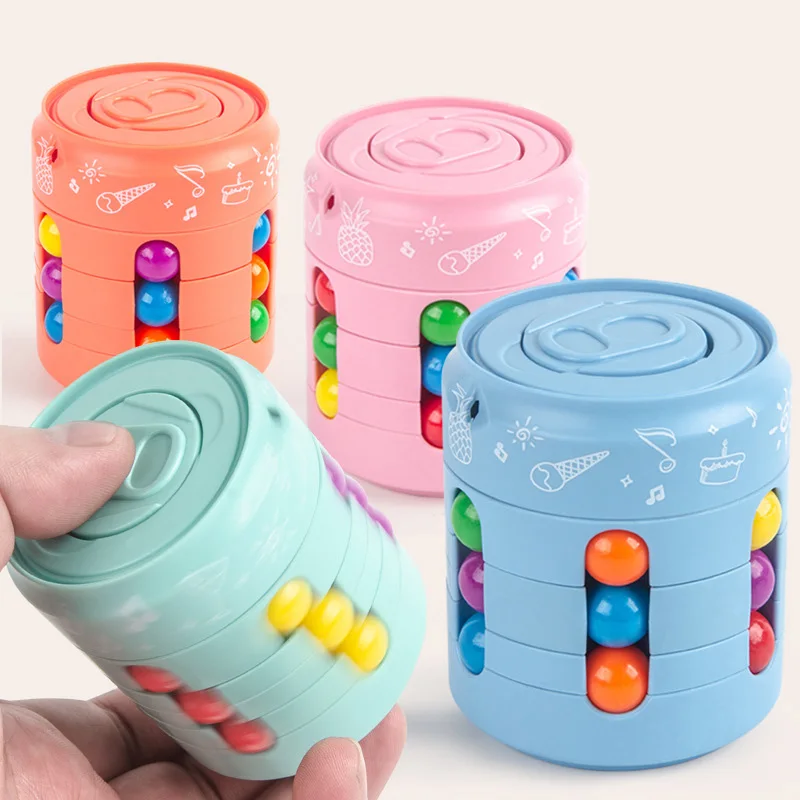 Pop Cans Magic Beans Fidget Dvojitá bočná bočná fazuľa Hračka Beneficial Intelligence Stres zmierňuje detskú hračku