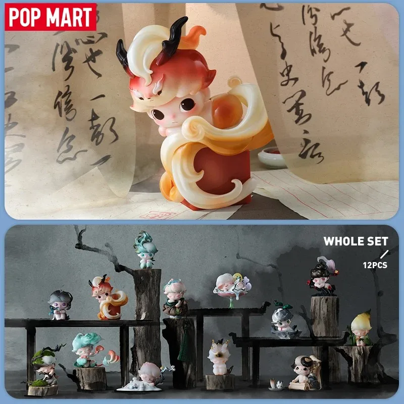 Pop Mart Dimoo Stories in the Cup Series Blind Box Toys Hračky Kawaii Anime Action Figure Caixa Caja Prekvapenie záhadných boxov Dolls Girls