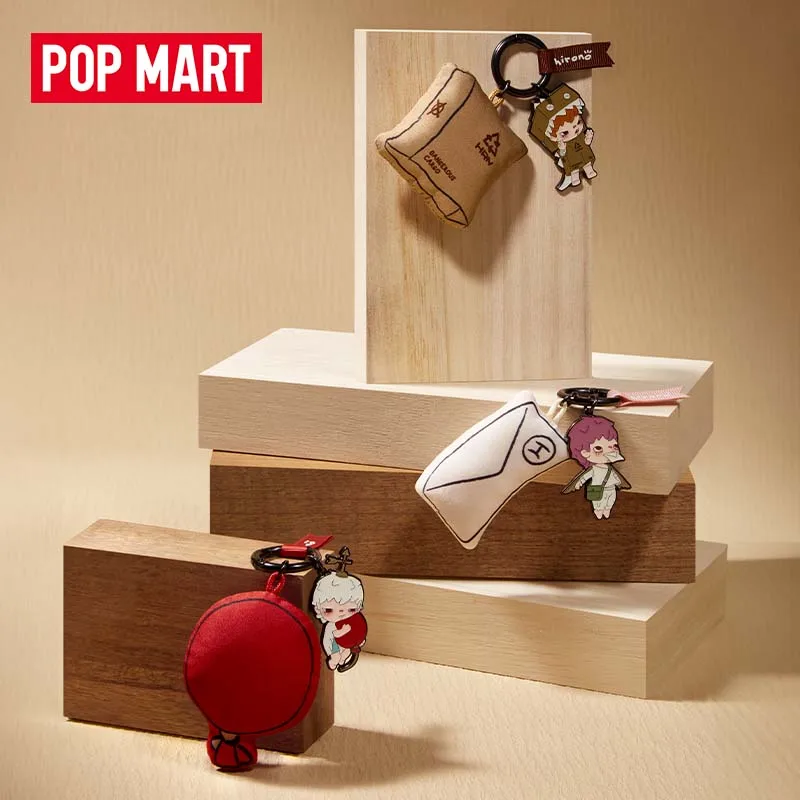 Pop Mart Hirono Mime Series - Pendant Series Blind Box Toy Toy Kawaii Doll Keychain Bag prívesok Girl Gift Model Model Mystery Box