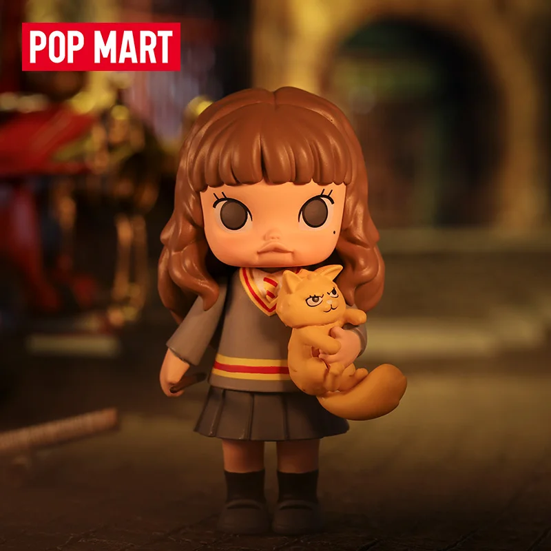 Pop Mart Molly Harry Potter Doll Series Blind Box Toy Toy Hermiona Kawaii Doll Ron Action Figure Figure Hračky prekvapenie