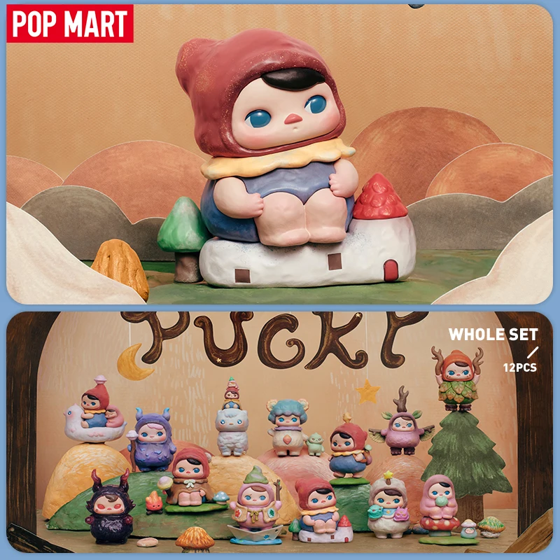 Pop Mart Pucky Poko's Adventure Series Guess Bag Original Toys Doll Doll Cute Action Anime Figing Ozdoby Zbierka Zbierka Darček