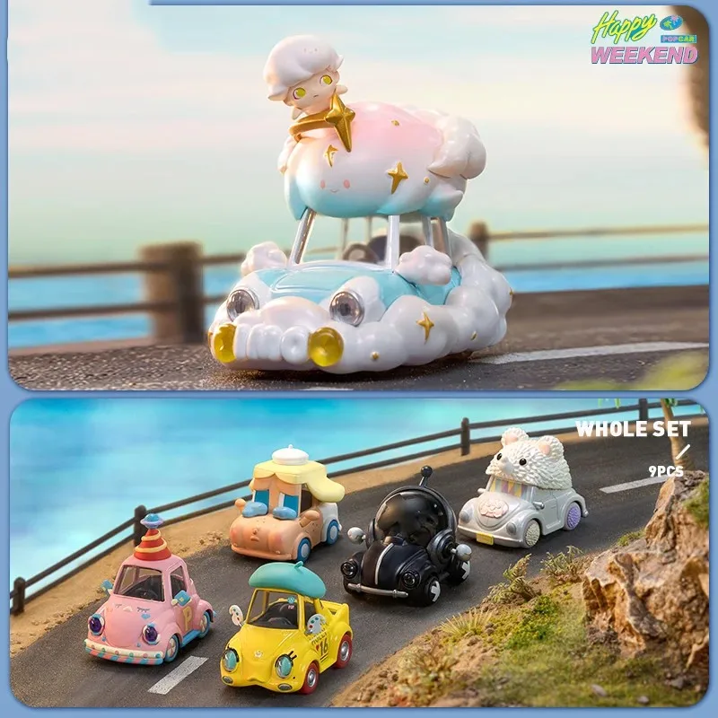 Popcar Happy Weekend Series Blind Box Hádajte tajomstvo tajomstvá hračky bábiky anime figúrky stolné plochy darček