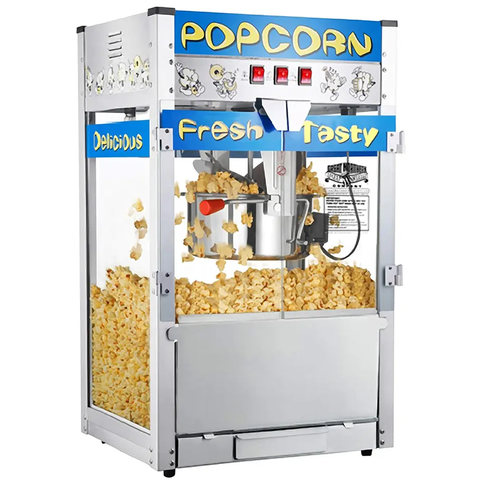 Popcorn stroj na severné popcorn - 12ozová kanvica z nehrdzavejúcej ocele, odmietnutie podnosu jadra, otepľovacie svetlo a doplnok