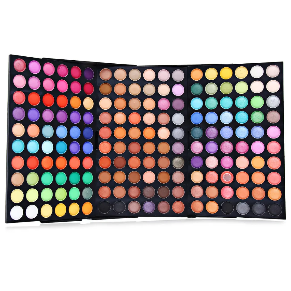 Popfeel 180/252 Farba trblietky trblietavý očný tieň Palette nepremokavá kozmetická profilácia matný materský make -up paleta