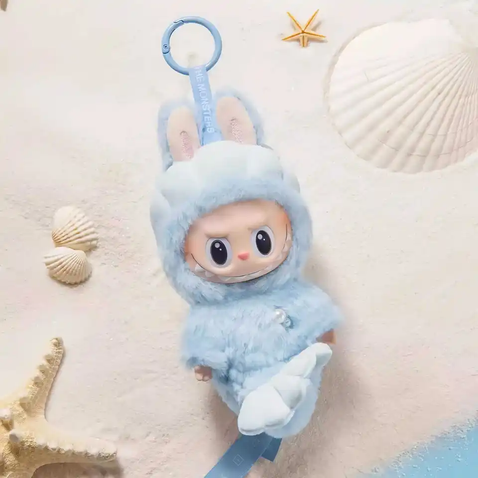 Popmart pop Mart LaBubu Merlion Vinyl Plush Pendant Singapore Mermaid Doll