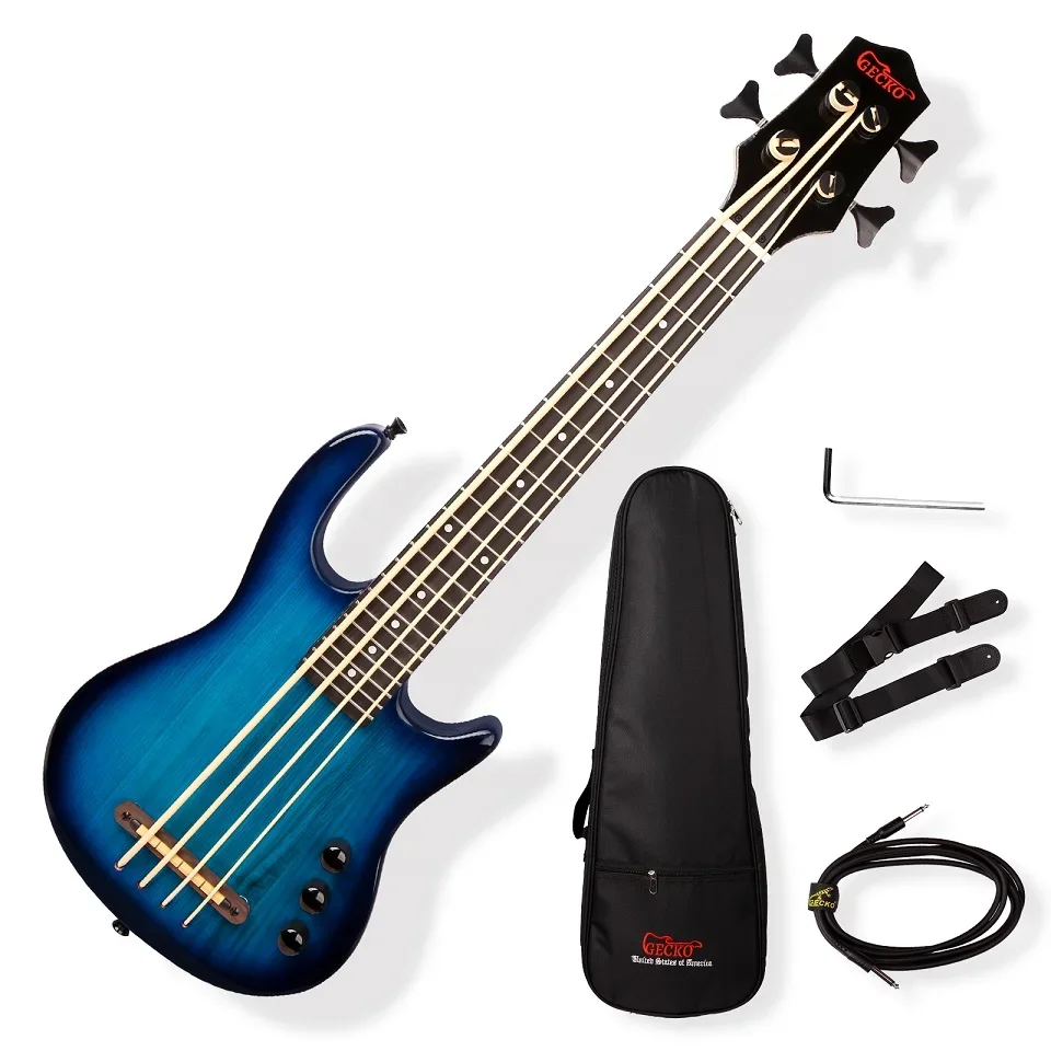 Popolček javor poľský lesk u bass elektrická basová gitara s basovými taškami 4 struny pre deti dospelých hráčov