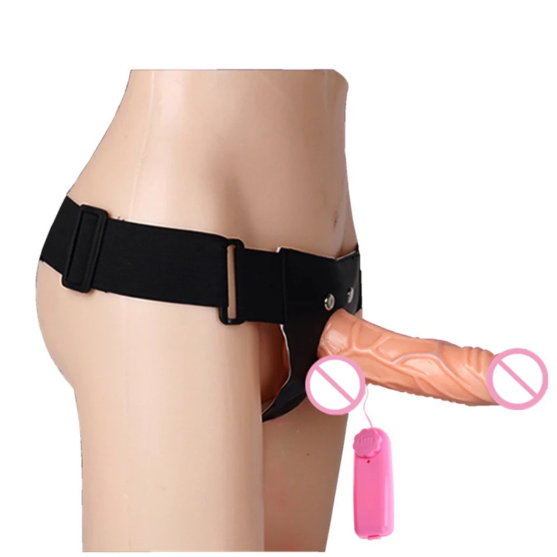 Popruh na dildos sexuálnych hračkách pre homosexuálov lesbičky krátky dildo remienok na ultra elastickom postrojovom páse Vibračné nohavičky Strapon Sex Products