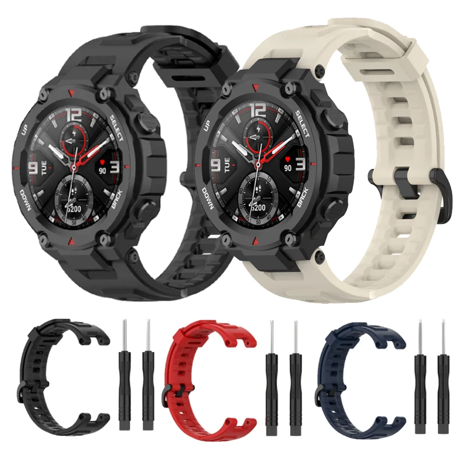 Popruh pre Huami AmazFit T-Rex Pro Wristband Sport Watch Nahradenie silikónového remienka pre náramok Xiaomi Amazfit T-Rex