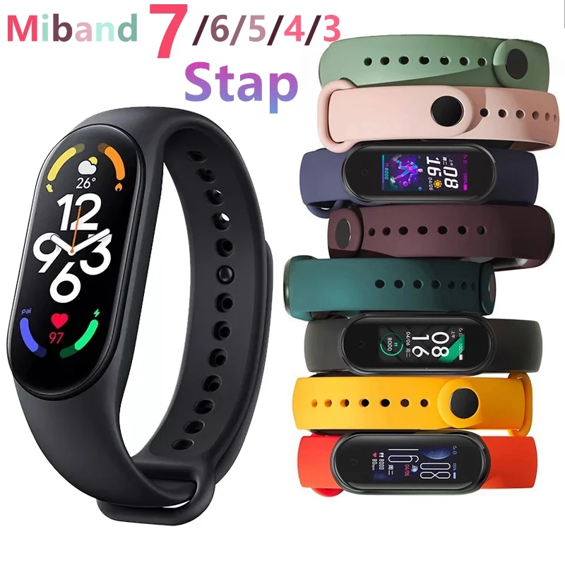Popruh pre MI Band 7 6 5 4 3 Náramok Xiaomi Mi Band 5 4 Silikone Sport WatchBand pre náramok 7 6 3 Náhradné náramok