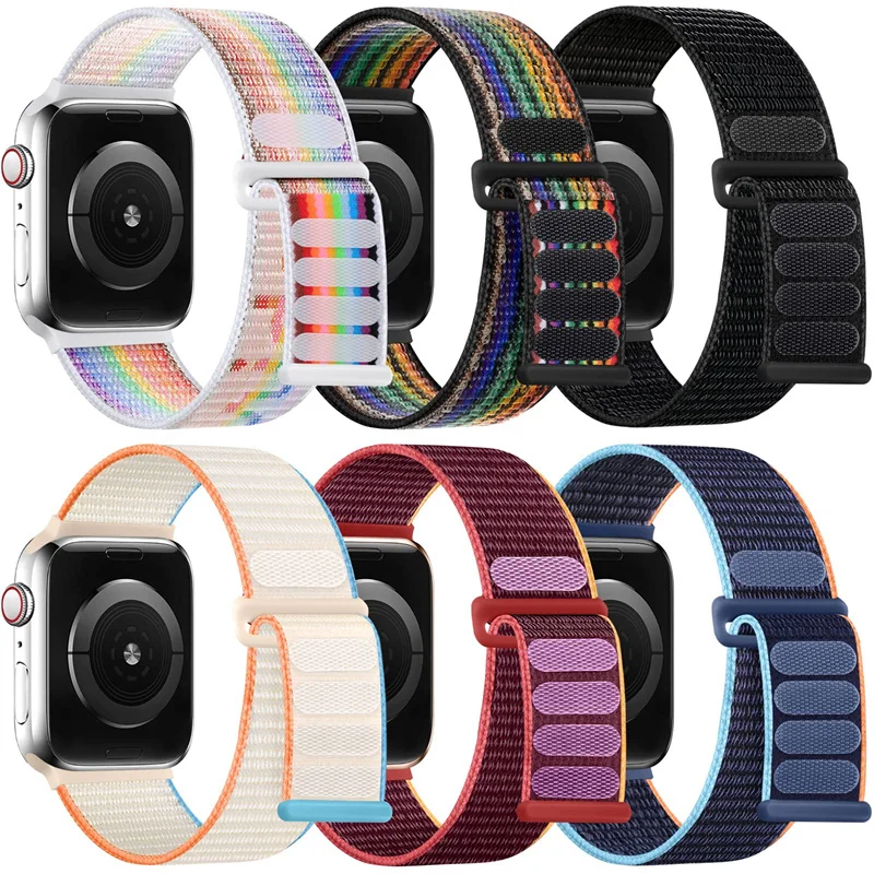 Popruh pre pás Apple Watch Band 44 mm 40 mm 45 mm 41 mm 49 mm 42-46 mm 45 mm nylonu náramok Correa Iwatch Series 10 8 9 7 SE 6 Ultra 2 pás