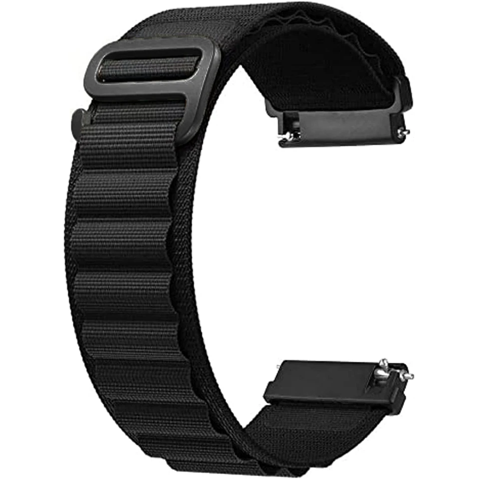 Popruh pre Samsung Galaxy Watch 4 5 Pro 6 Classic Gear S3 Active 2 Nylon Loop Correa náramok Amazfit GTS 2 4 Mini 20 mm 22 mm pás