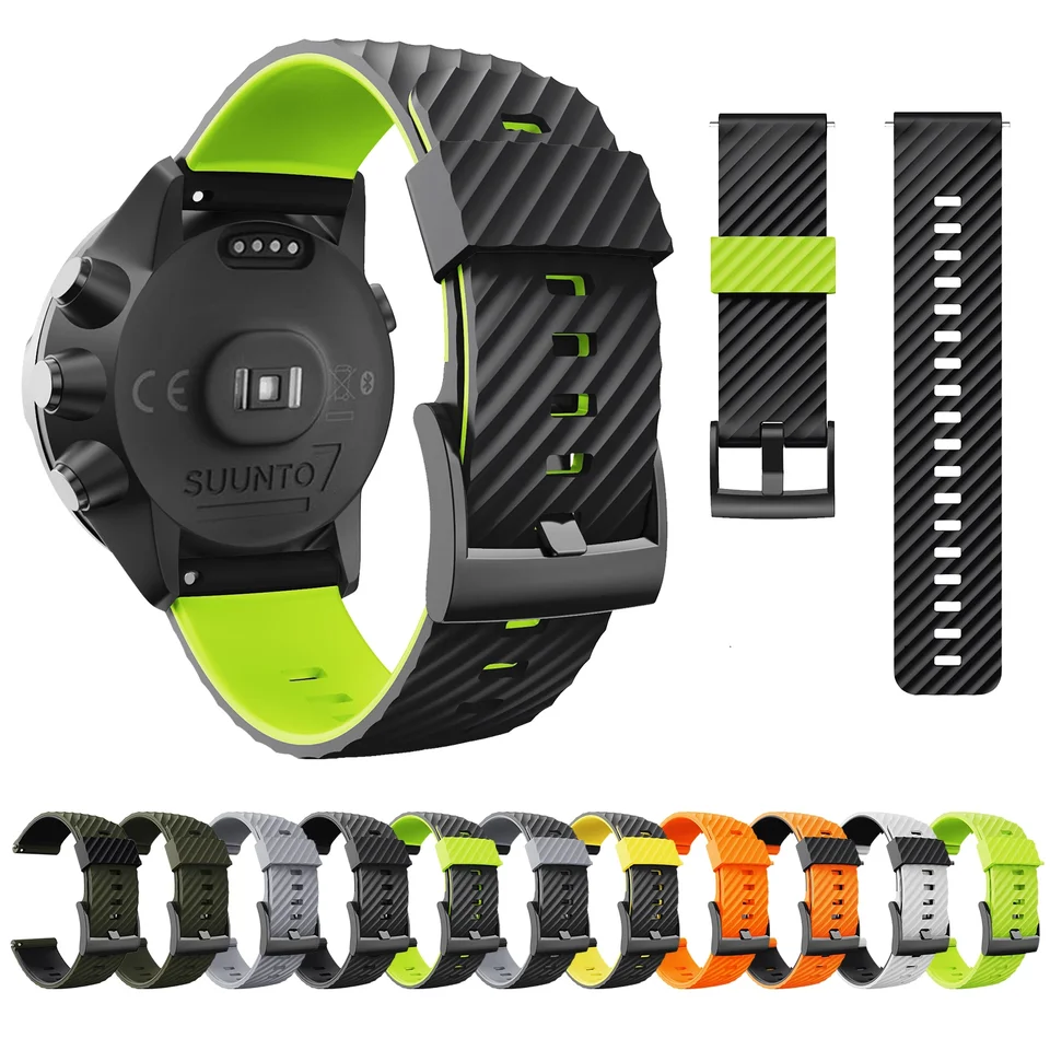Popruh pre Suunto 7/Suunto 9 náramok pre Suunto 9 Baro/9 Spartan/9 GPS Soft Silicone Sportsband náhradná skupina