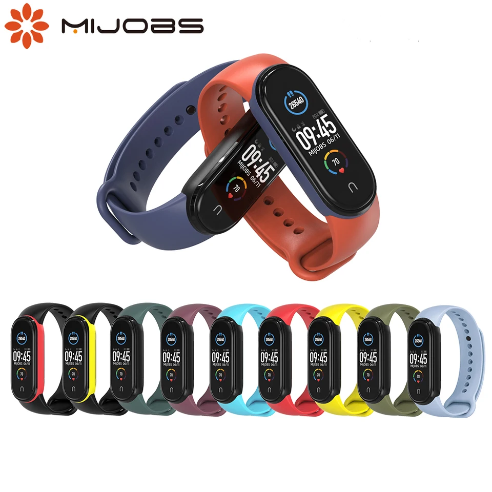 Popruh pre Xiaomi Mi Band 6 7 Smart Bracelet pre AmazFit Band 5 náramok Globálna verzia Miband 5 Silikone Wrist Pulsera 5 6 Band