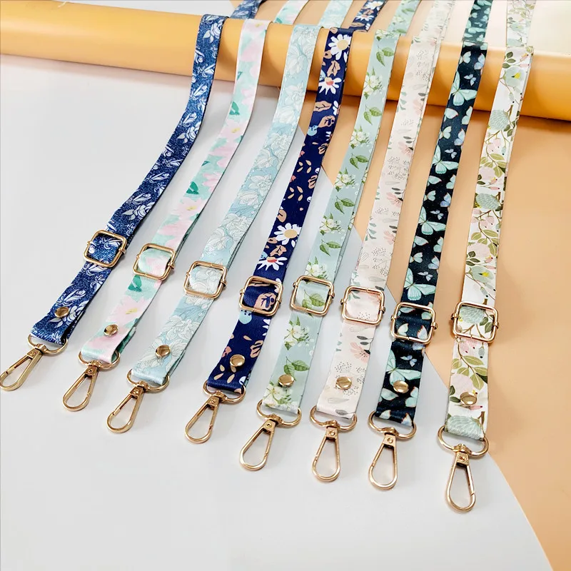 Popruhy mobilných telefónov Nové tlačené popruhy Crossbody Round Camera Phone Lanyard Dámska taška Crossbody Lanyard