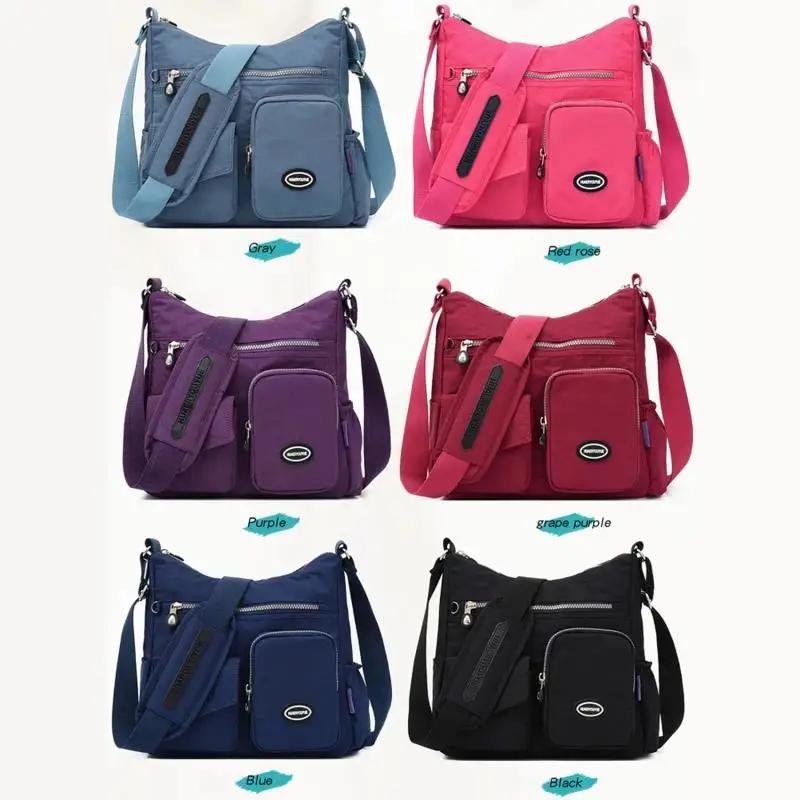 Populárna móda Vysoko kvalitná kabelka Žena Crossbody Bag Dámske dámske dámy Messenger nylon nepremokavá dáma kabelka