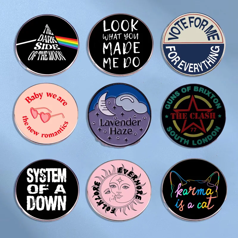 Populárna rocková skupina brožová pieseň hudba Badge kloš Pin Fan Final Collection Collection Medal Clothing Bag módne šperky doplnky darček