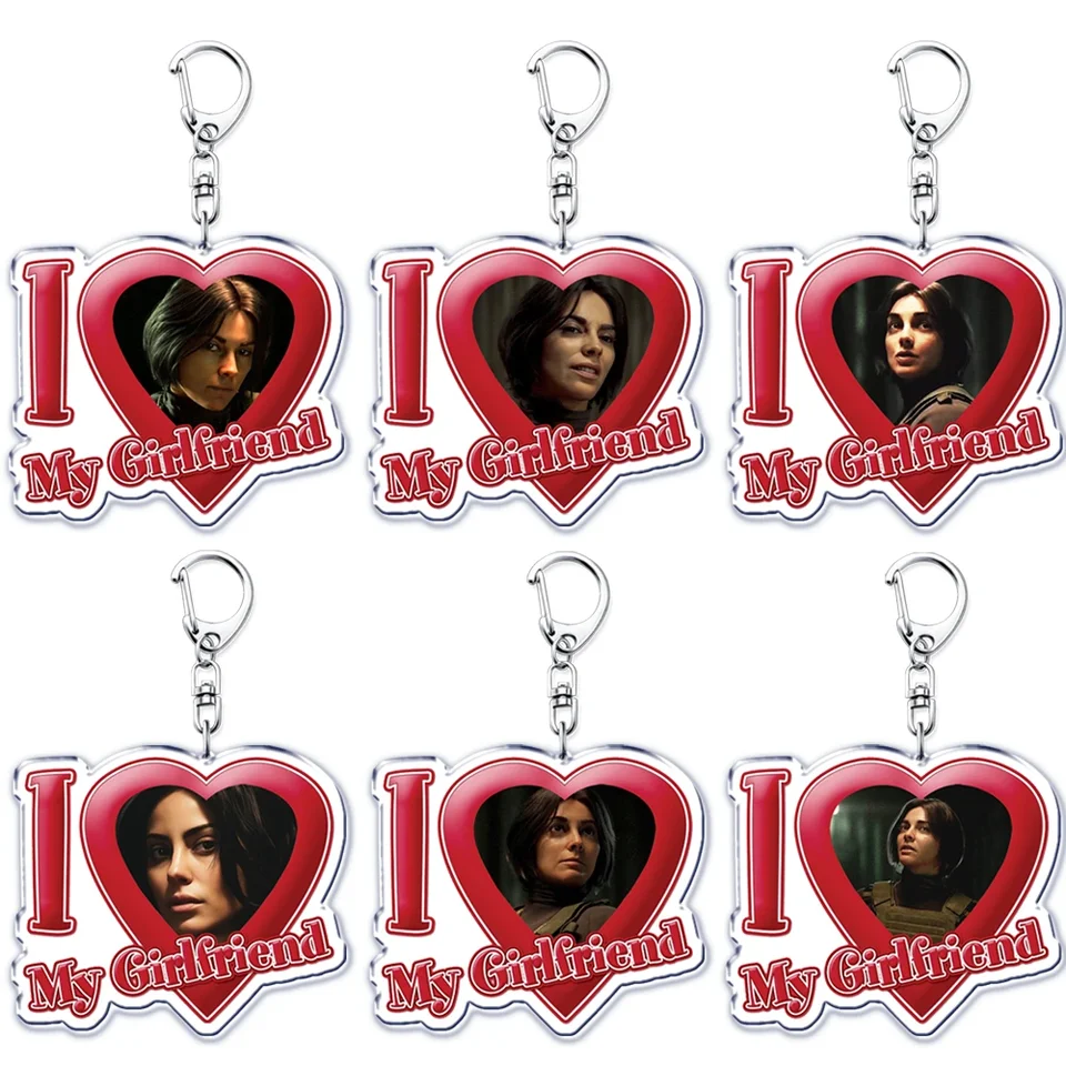 Populárne milujem svoju priateľku Valeria Garza Key Chain Keychains Prsteň pre tašku prívesok Keyring šperky Fanúšikovia Fanúšikovia darčekov