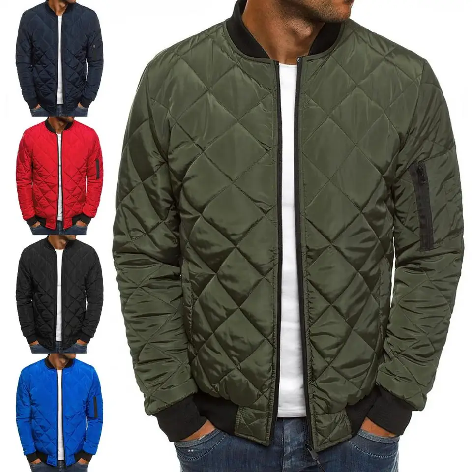 Populárne mužské bunda srsť stojan na golier masívne farebné bunda sliepka Slim Fit Comfy Bunda Coat pre prácu