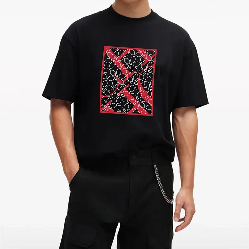 Populárne pánske s krátkym rukávom Módne klasické letné leto Nový trend Pánske vrcholy voľné ulica Purance Pure Cotton Casual Tričko