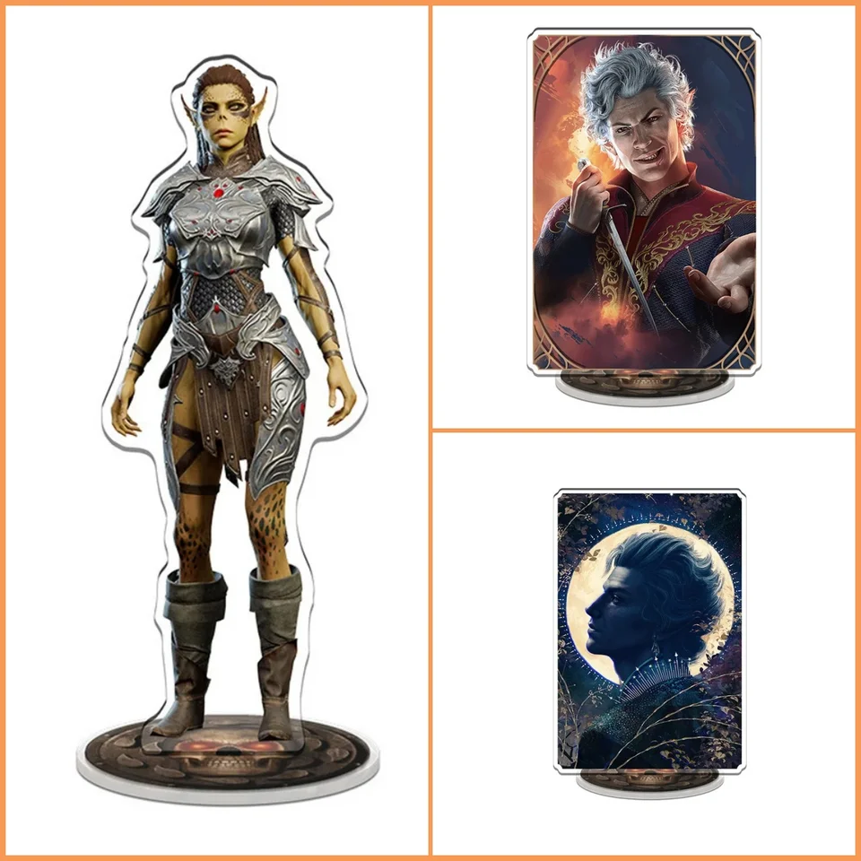 Populárny anime Baldur's Gate 3 Acryl Stock Model Figures Game Desktop Display Cartoon Decor Stande Firend Gifts
