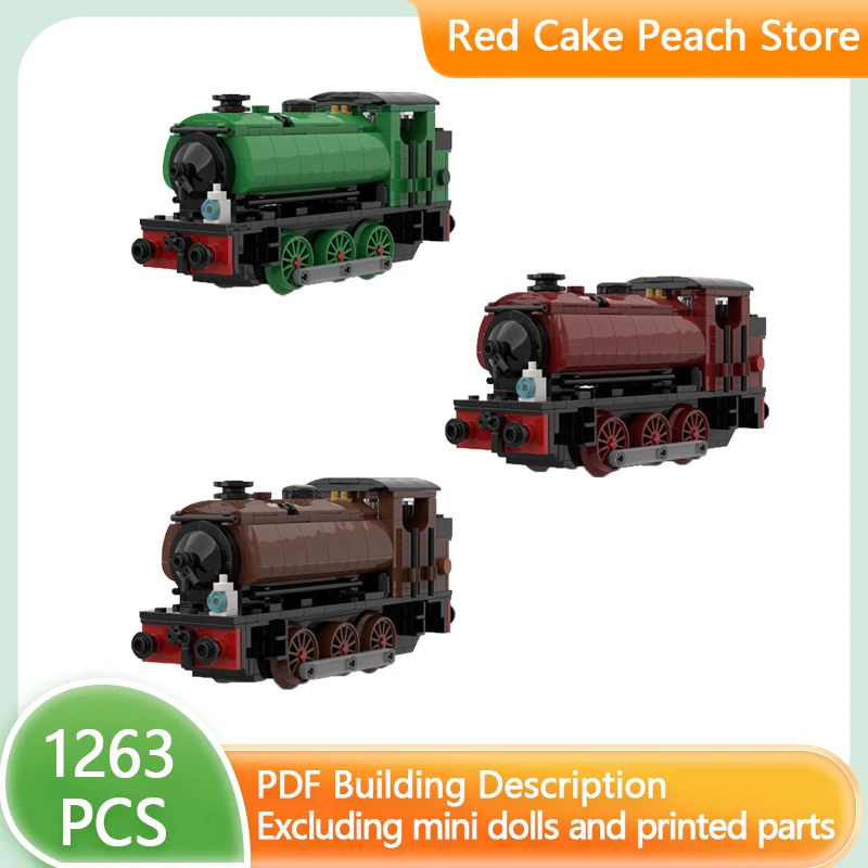Populárny anime model vlak MOC Building tehly 0-6-0st.