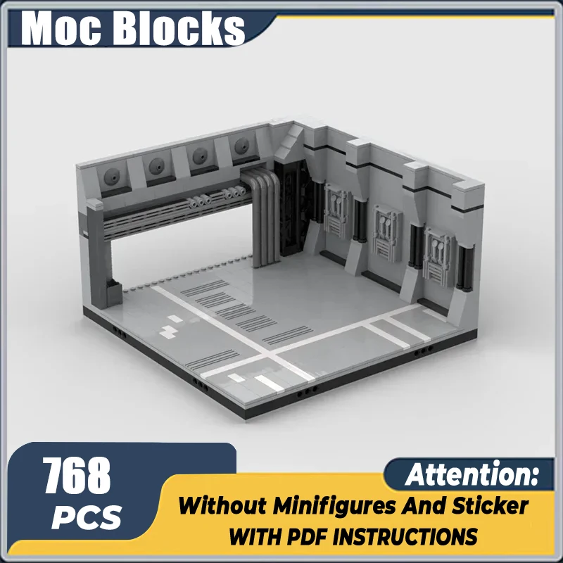 Populárny hviezdny film MOC Building Blocks Work Base Base tehly DIY vhodné pre 75381 Construction Toy Holiday Gifts