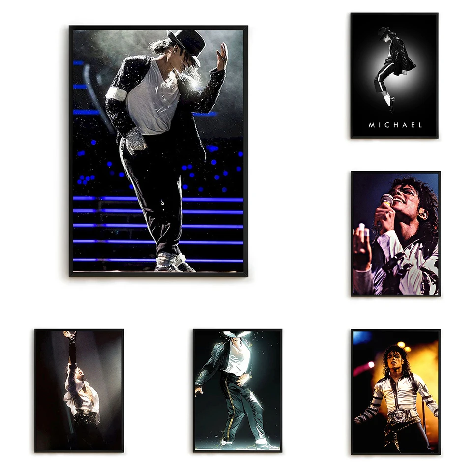 Populárny spevák Michael Jackson Dekoratívna maľba na plátne maľby pre dekorácie spálne Domovody