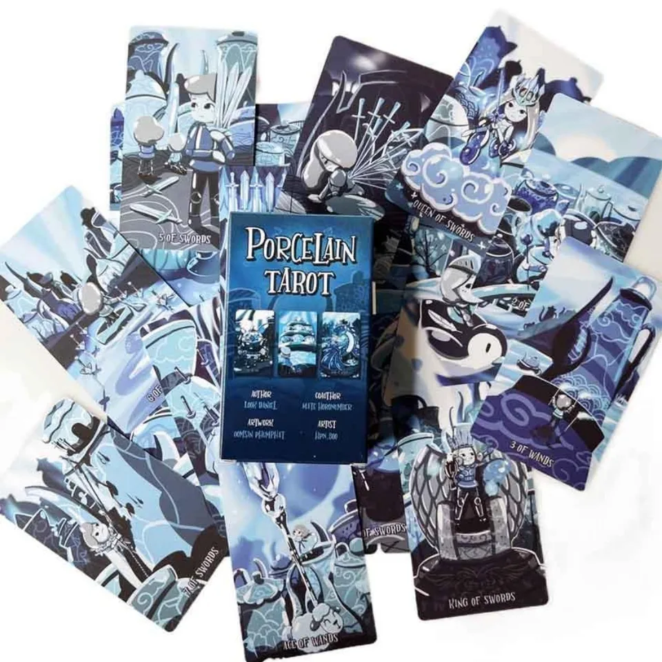 Porcelín Tarot Deck Card Games 10.3*6 cm