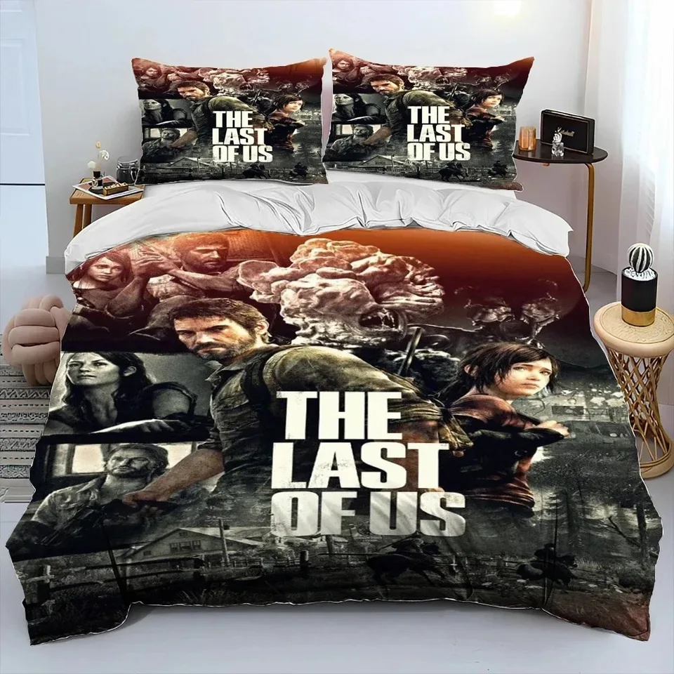 Posledná z nás hororová televízna hra Pedro posteľná súprava sada klietkových postelí sada prikrývky prikrývka vankúš Pillowcase pokrývka kráľa kráľovnej veľkosti chlapcov dospelí