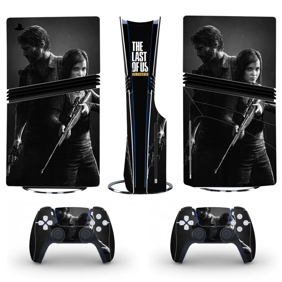 Posledný z nás PS5 Pro Disk pokožka nálepky na nálepku pre nálepku pre konzolu Controller PS5 Pro Disk Stuper Sticker Vinyl
