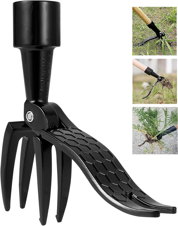 Postavte sa burina sťahovača Nástroj na výmenu hlavy buriny vykopávka trávnatej lopaty záhradná oceľ z nehrdzavejúcej ocele Claw Claw Tools Tools