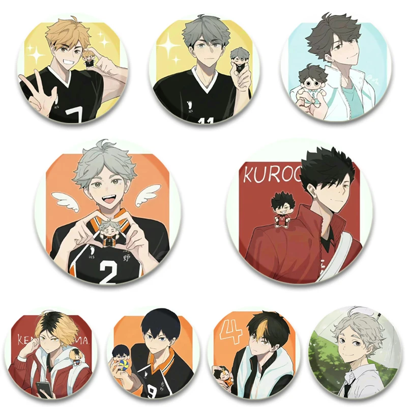 Postavy anime Kozume Kenma/Hinata shouyou/Tsukishima Kei/Kageyama Tobio Tobio Pins
