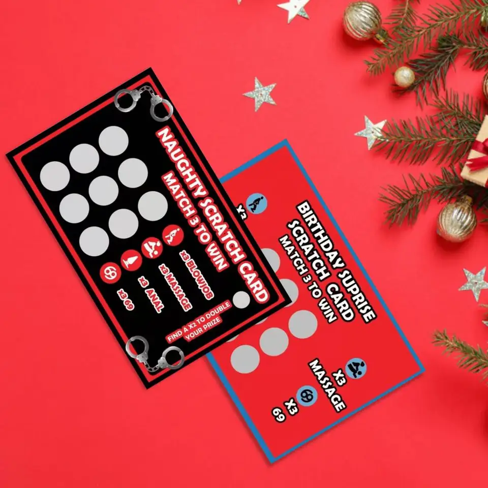 Posteľné hry karta Multicolor Sex Scratch Card papier Číselné pohodlné interaktívne sexy pozície karta