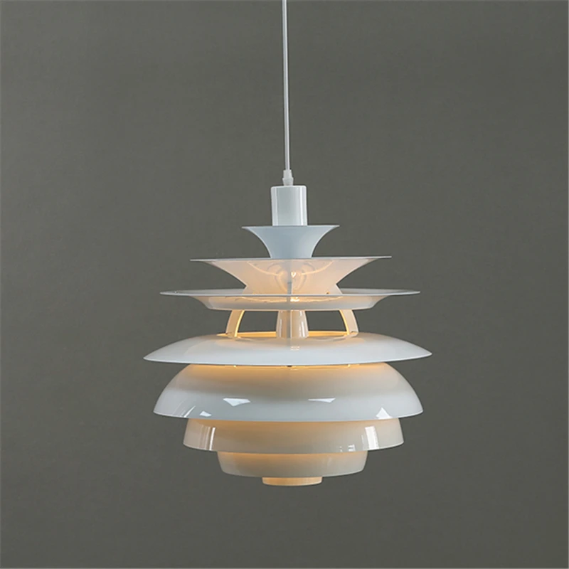Postmoderné hliníkové závesné svetlá Svetlá Nordic Designer HangLamp pre obývaciu izbu dekorácie svietidlá Sneh na snehovú guľu namontované luster E27