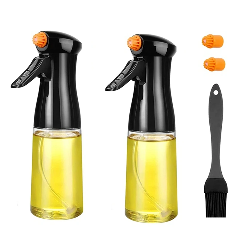 Postrek na olivový olej na varenie, otočná dýza Olive Oil Spray Fľaša 230 ml octu s príkazom na únik kefy