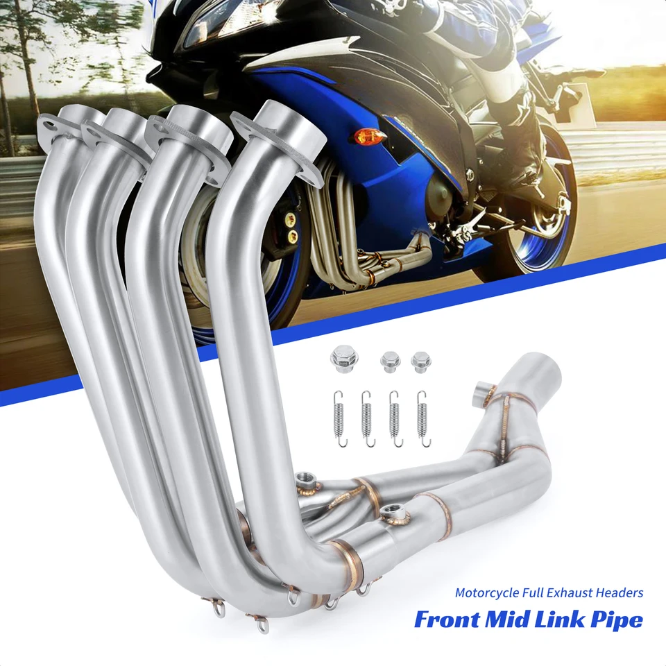 Potrubie potrubia na predné stredné spojenie potrubia z nehrdzavejúcej ocele Motorický výfukový systém pre motocykel pre Yamaha YZF R6 2006-2014