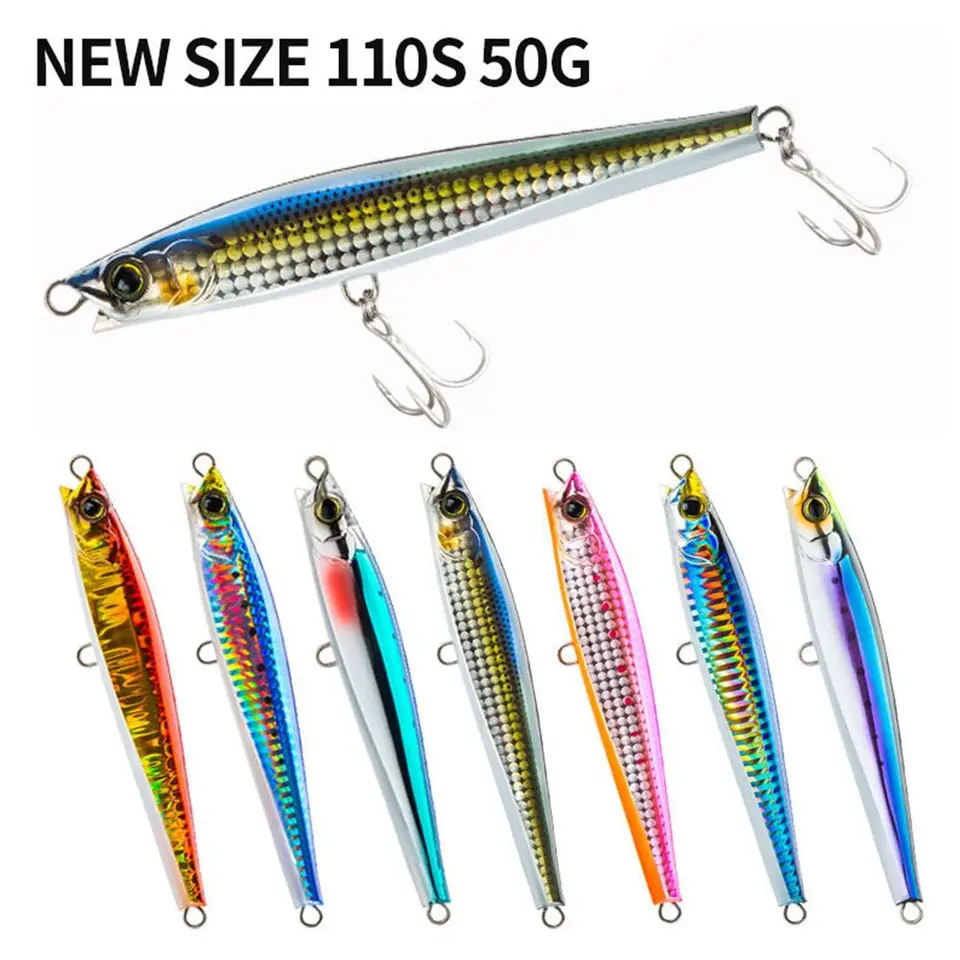 Potápajúca sa rybolovná návnada na rybolovnosť Whopper Whopper 50 g/110 mm tvrdá návnada vrchná vodná povrchová plocha Articulos de Pesca Isca Artificial Lures