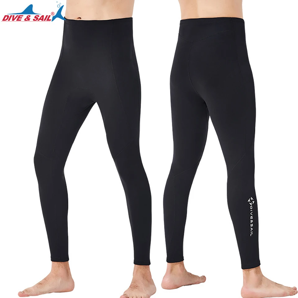 Potápanie plachty 2 mm neopriestorové nohavice Zhustené udržiavajte teplé vstavané lana nekorokové nohavice potápanie legíny Black S