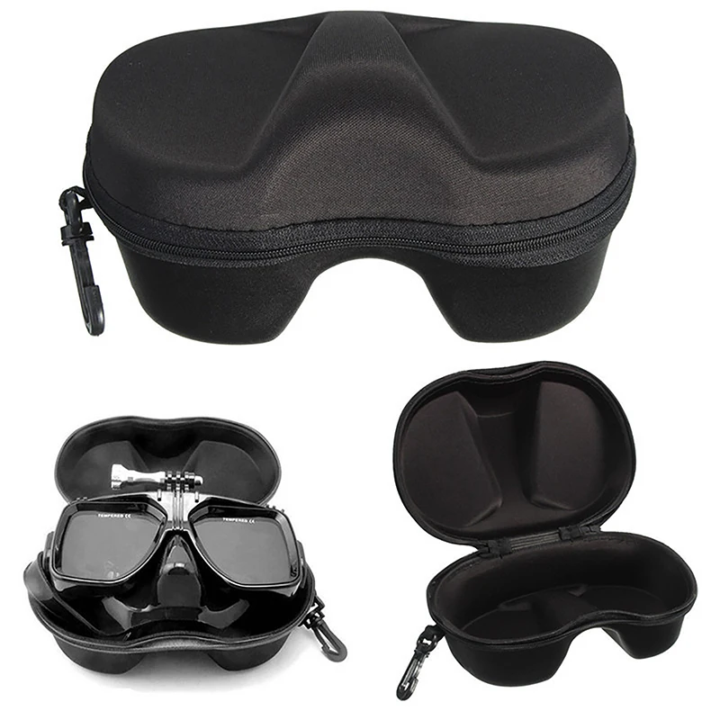Potápačské okuliare Storage Box Scuba Snorling Set Multifunkčný kryt tváre Snorkel Zipper puzdro pre podvodné kúpanie