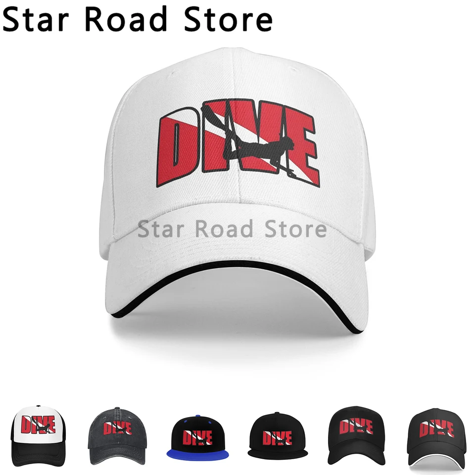 Potápačský potápanie potápanie potápanie baseballové čiapky Men klobúky Ženy Visor Outdoor Snapback Caps Outdoor nastaviteľné čiapky otca