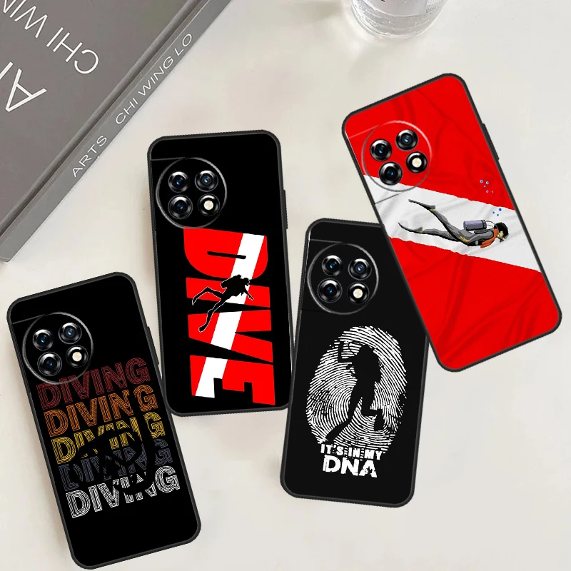Potápačský prípad potápača pre OnePlus 12 11 10 9 Pro 9R 10R 12R 10T OnePlus Nord 3 2T CE 2 Lite N20 N10 Cover